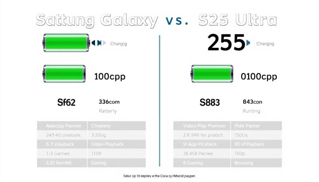 Comparativo de bateria entre Galaxy S24 Ultra e S25 Ultra Comparativo de bateria entre Galaxy S24 Ultra e S25 Ultra